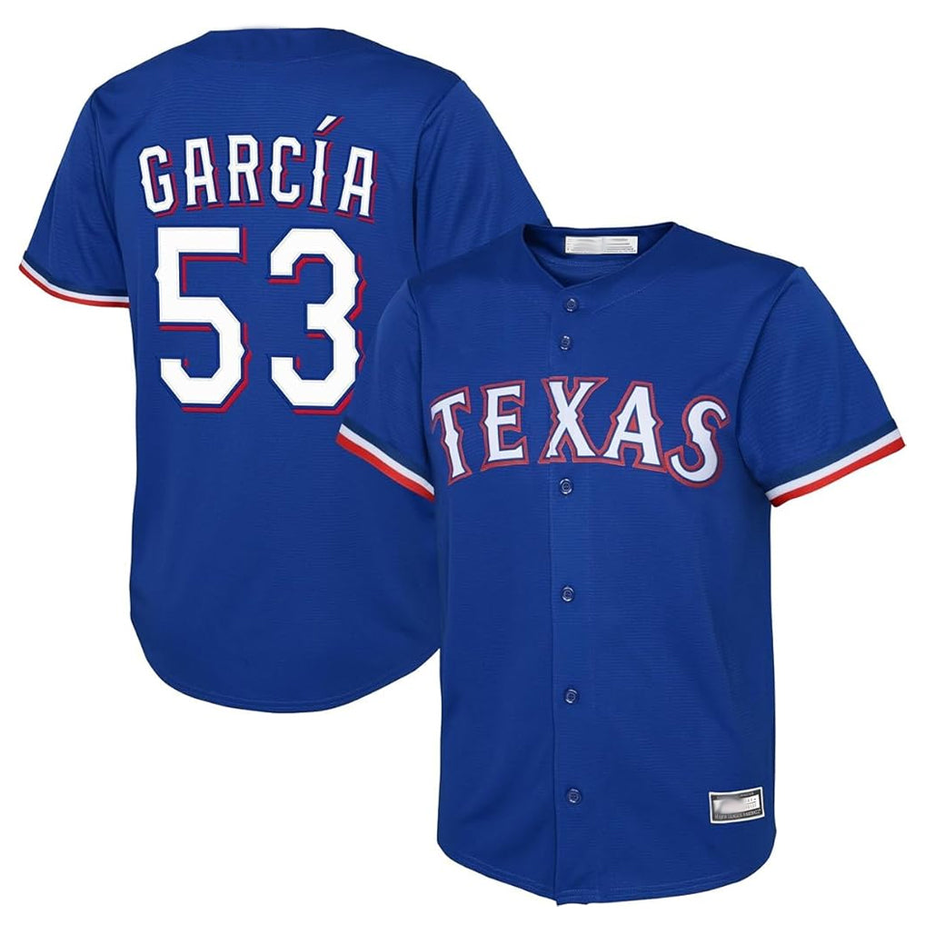 T.Rangers #53 Adolis Garcia Player Royal Home Limited Stitched Jerseys