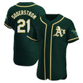 Athletics #21 Tyler Soderstrom player Green Authentic Alternate Stitched Jersey