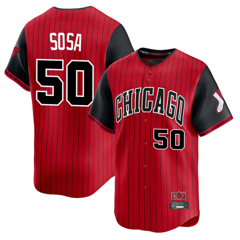 C.White Sox #50 Lenyn Sosa Player Red City Connect Limited Home Gdoa Stitched Jerseys