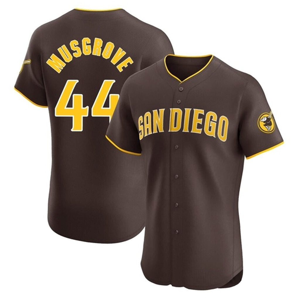 S.Diego Padres #44 Joe Musgrove Player Brown Home Limited Elite Gdoa Stitched Jerseys