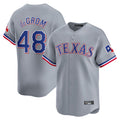 T.Rangers #48 Jacob deGrom Player Gray Home Limited Stitched Jerseys
