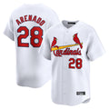 St. Louis Cardinals #28 Nolan Arenado Player White Home Limited Gdoa Stitched Jerseys