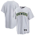 M.Brewers ## Brewers Blank Player White Stripes Home Game Gdoa Stitched Jerseys