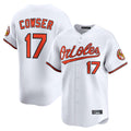 B.Orioles #17 Colton Cowser Player White Limited Home Game Gdoa Stitched Jerseys