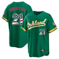 Athletics #21 Tyler Soderstrom Player Kelly Green USA 250 Fourth of July Home Game Gdoa250Ys Stitched Jerseys