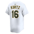 Athletics #16 Nick Kurtz Player White Home Limited Stitched Jerseys