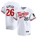 M.Twins #26 Max Kepler Player White Home Limited Gdoa Stitched Jerseys