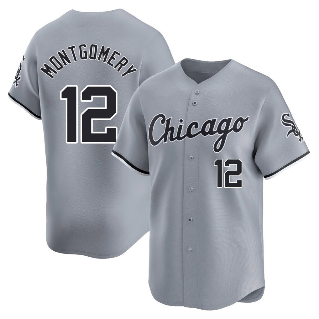 C.White Sox #12 Colson Montgomery Player Gray Road Limited Home Gdoa Stitched Jerseys
