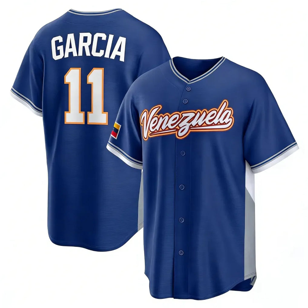 KC.Royals #11 Maikel Garcia Player Navy 2026 World Classic Home Gdoa Stitched Jerseys