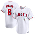 LA.Angels #6 Anthony Rendon Player White Limited Home Gdoa Stitched Jerseys