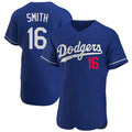 LA.Dodgers #16 Will Smith Player Royal Limited Elite Home Gdoa Stitched Jerseys