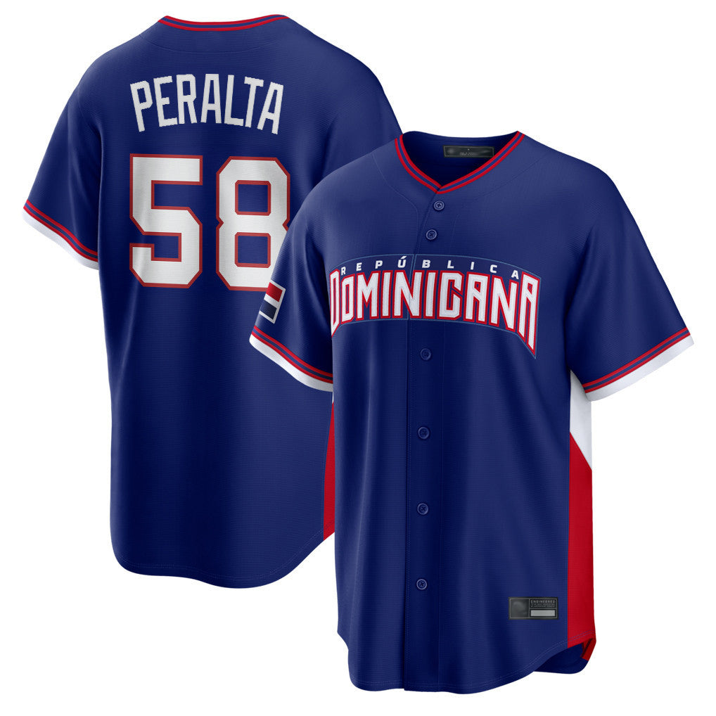 S.Diego Padres #58 Wandy Peralta Player Royal 2026 World Classic Home Limited Stitched Jerseys