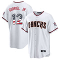 A.Diamondbacks #12 Lourdes Gurriel Jr Player White USA 250 Fourth of July Home Game Gdoa250Ys Stitched Jerseys