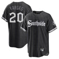C.White Sox #20 Miguel Vargas Player Black City Connect Home Game Gdoa Stitched Jerseys