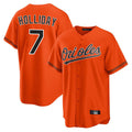B.Orioles #7 Jackson Holliday Player Orange Home Game Gdoa Stitched Jerseys