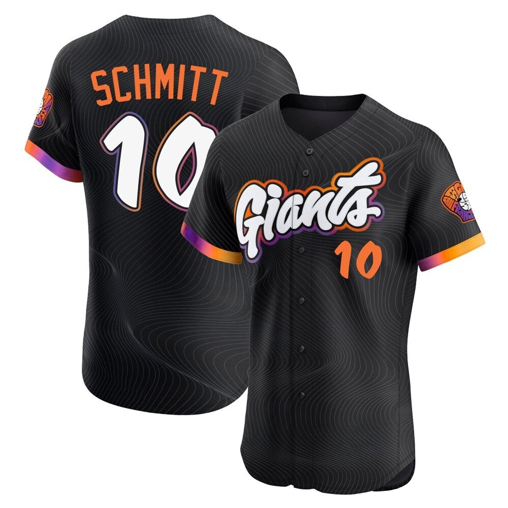 SF.Giants #10 Casey Schmitt Player Black 2025 City Connect Home Limited Elite Stitched Jerseys