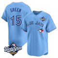 T.Blue Jays #15 Chad Green Player Blue 2025 World Series Game Stitched Jerseys