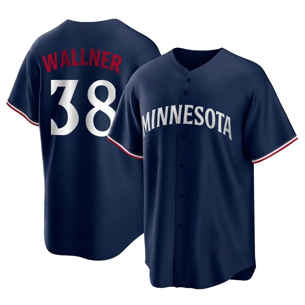 M.Twins #38 Matt Wallner Player Navy Replica Alternate Home Gdoa Stitched Jerseys