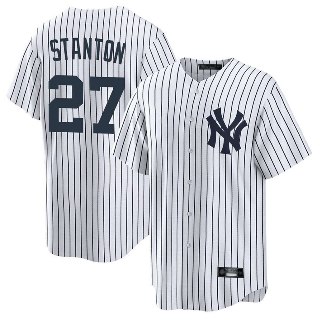 NY.Yankees #27 Giancarlo Stanton Player White Game Home Stitched Jerseys