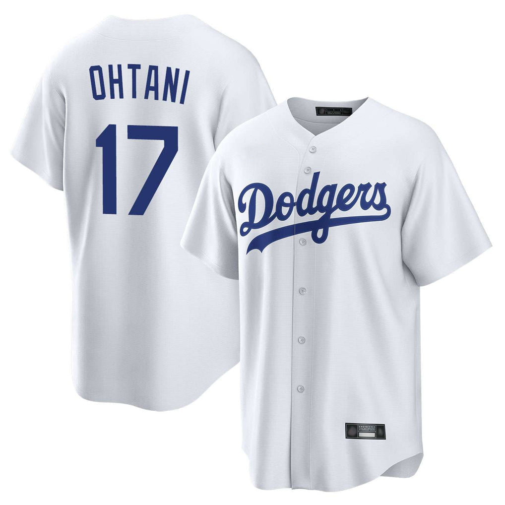LA.Dodgers #17 Shohei Ohtani Player White Game Home Gdoa Stitched Jerseys
