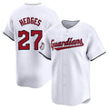 C.Guardians #27 Austin Hedges Player White Limited Home Gdoa Stitched Jerseys