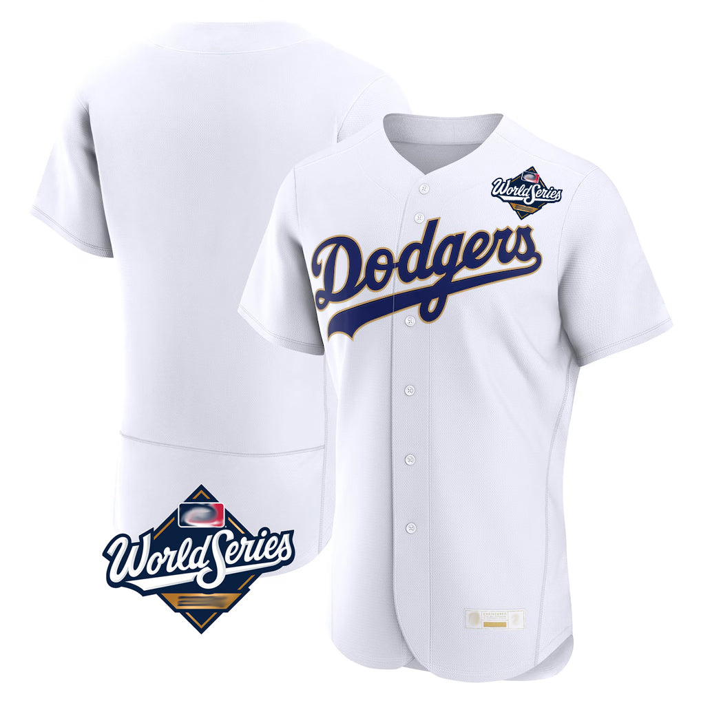 LA.Dodgers ## Dodgers Blank Player Gold White 2026 Collection Stadium Limited Elite World Series Gdoa Stitched Jerseys