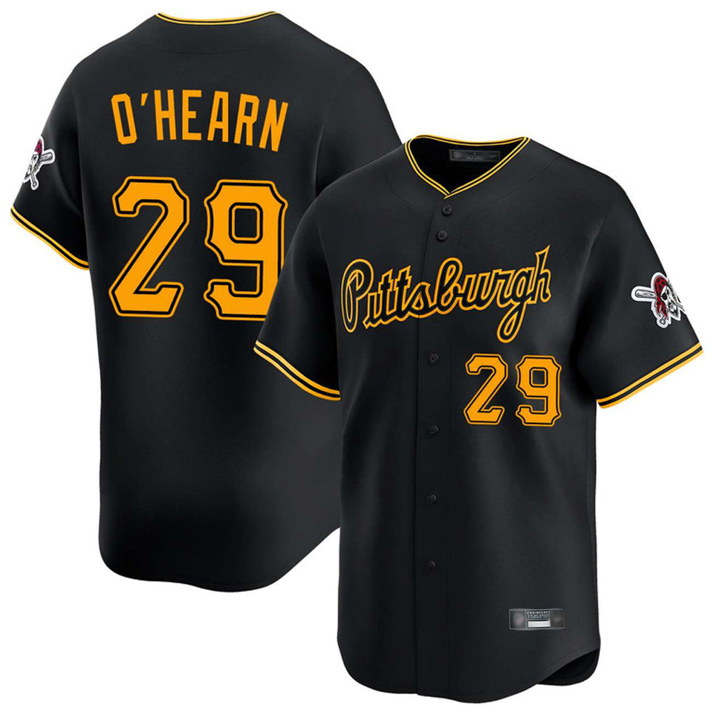 P.Pirates #29 Ryan O'Hearn Player Black Alt Home Limited Stitched Jerseys