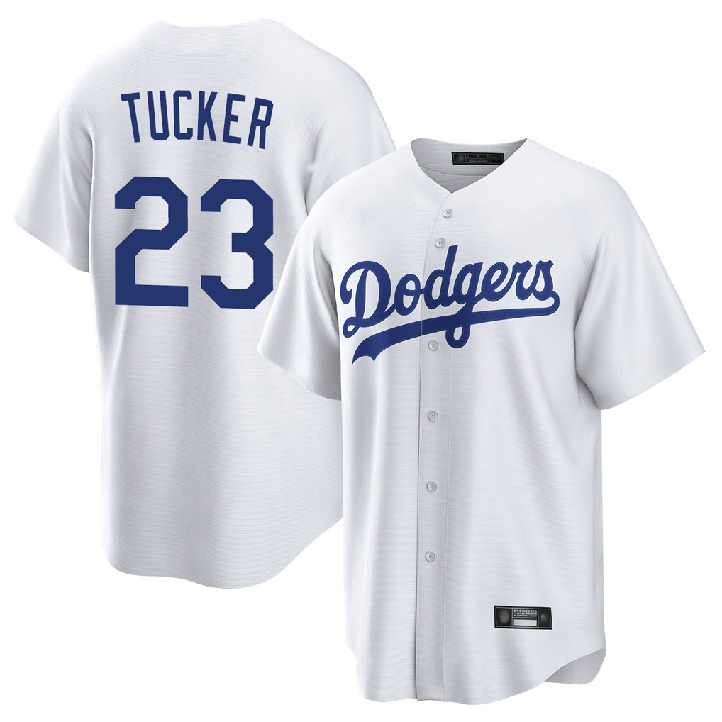 LA.Dodgers #23 Kyle Tucker Player White Game Home Gdoa Stitched Jerseys
