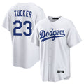 LA.Dodgers #23 Kyle Tucker Player White Game Home Gdoa Stitched Jerseys