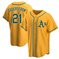 Athletics #21 Tyler Soderstrom player Gold Replica Alternate Stitched Jersey