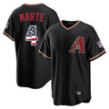 A.Diamondbacks #4 Ketel Marte Player Black USA 250 Fourth of July Game Home Gdoa250Ys Stitched Jerseys