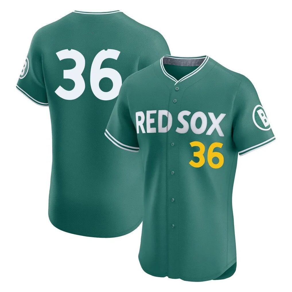 B.Red Sox #36 Triston Casas Player Green City Connect Limited Elite Home Game Gdoa Stitched Jerseys