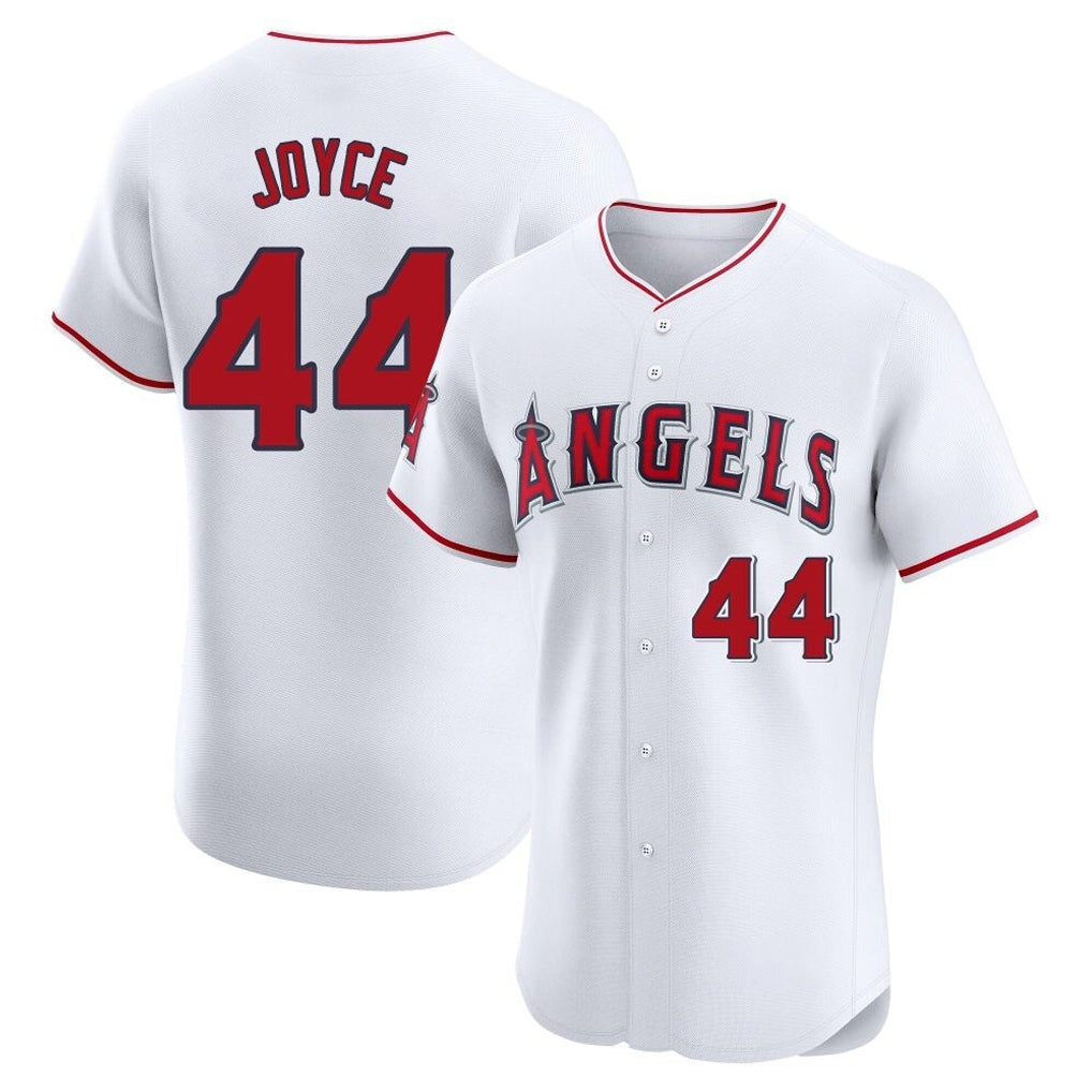 LA.Angels #44 Ben Joyce Player White Limited Elite Gdoa Stitched Home Jerseys