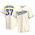 M.Twins #37 Victor Caratini Player Cream Game Limited Home Gdoa Stitched Jerseys