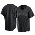 LA.Angels #12 Jorge Soler Player Black Pitch Fashion T-shirt Gdoa Stitched Jerseys