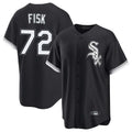 C.White Sox #72 Carlton Fisk Player Black Home Game Gdoa Stitched Jerseys