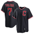 C.Guardians #7 George Valera Player Navy Home Game Gdoa Stitched Jerseys