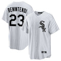 C.White Sox #23 Andrew Benintendi Player White Stripe Home Game Gdoa Stitched Jerseys