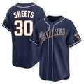 S.Diego Padres #30 Gavin Sheets Player Navy Cooperstown Collection Limited Home Stitched Jerseys