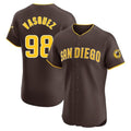 S.Diego Padres #98 Randy Vasquez Player Brown Home Limited Elite Stitched Jerseys