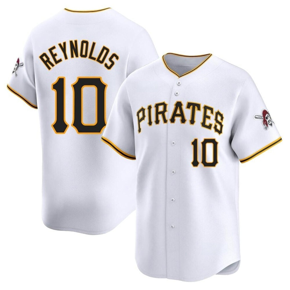 P.Pirates #10 Bryan Reynolds Player White Home Limited Stitched Jerseys
