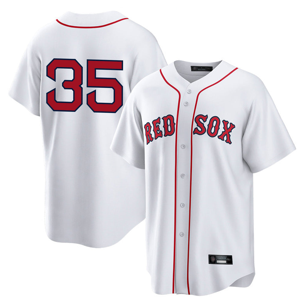 B.Red Sox #35 Garrett Crochet Player White Home Game Gdoa Stitched Jerseys