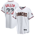 A.Diamondbacks #23 Zac Gallen Player White USA 250 Fourth of July Home Game Gdoa250Ys Stitched Jerseys