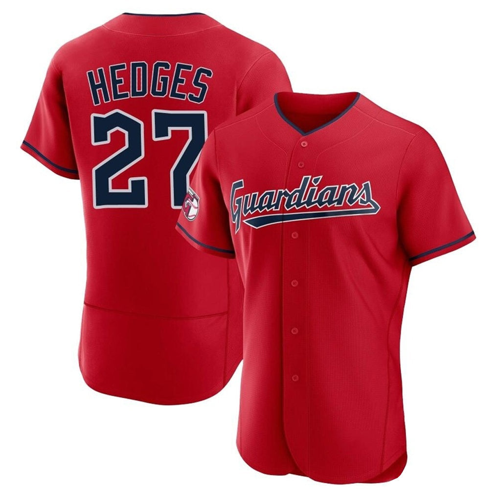 C.Guardians #27 Austin Hedges Player Red Limited Elite Home Gdoa Stitched Jerseys