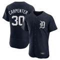 D.Tigers #30 Kerry Carpenter Player Navy Limited Elite Home Gdoa Stitched Jerseys