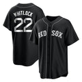 B.Red Sox #22 Garrett Whitlock Player Black Home Game Gdoa Stitched Jerseys