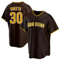 S.Diego Padres #30 Gavin Sheets Player Brown Home Game Stitched Jerseys