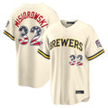 M.Brewers #32 Jacob Misiorowski Player Cream 2026 All-Star Edition Stars & Stripes Home Game Gdoa250Ys Stitched Jerseys