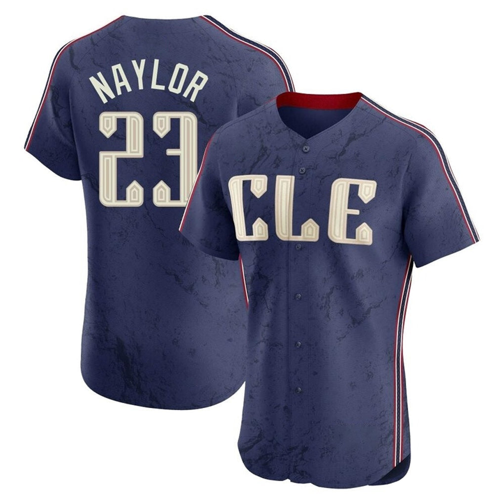 C.Guardians #23 Bo Naylor Player Navy City Connect Limited Elite Home Gdoa Stitched Jerseys