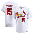 St. Louis Cardinals #15 Jose Fermin Player White Home Limited Stitched Jerseys